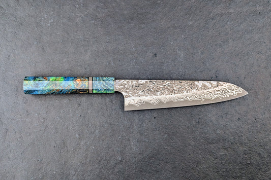 Nigara SLD Damascus Kurozome Gyuto 210mm