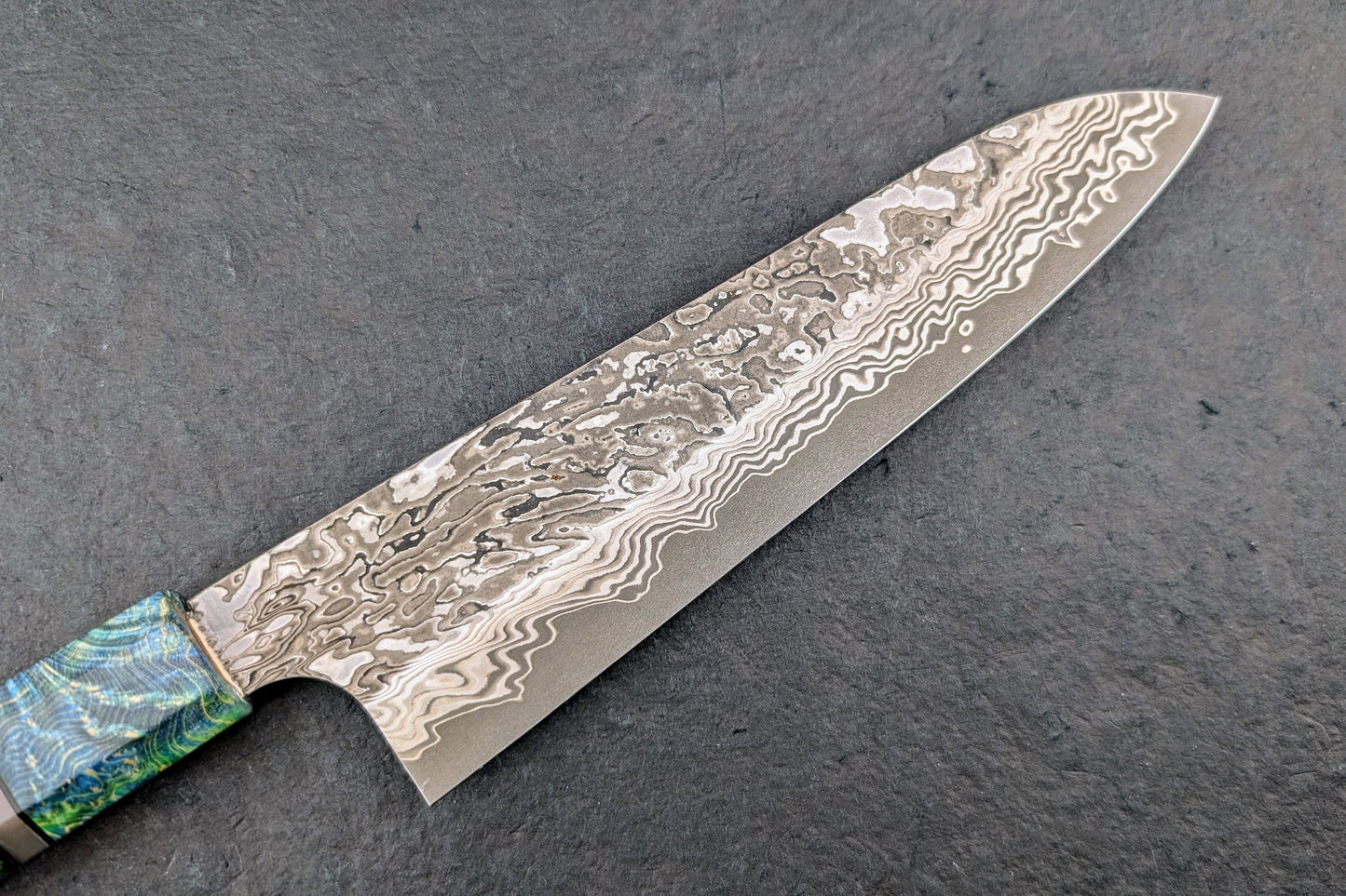 Nigara SLD Damascus Kurozome Gyuto 210mm