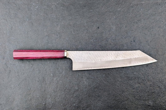 Custom Handle Nigara SG2 Migaki Tsuchime Kiritsuke Gyuto 240mm