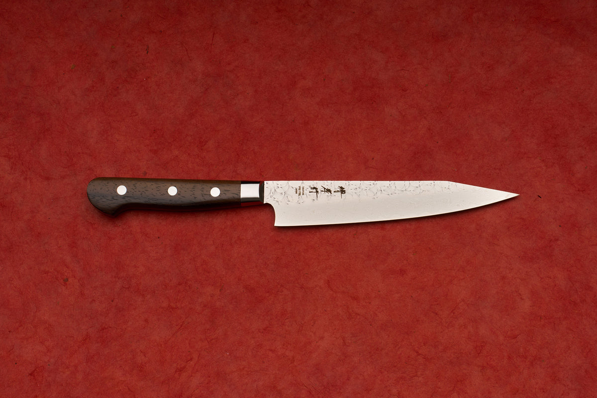 Sakai Takayuki SG2 Tsuchime Damascus Western Kengata Petty 150mm