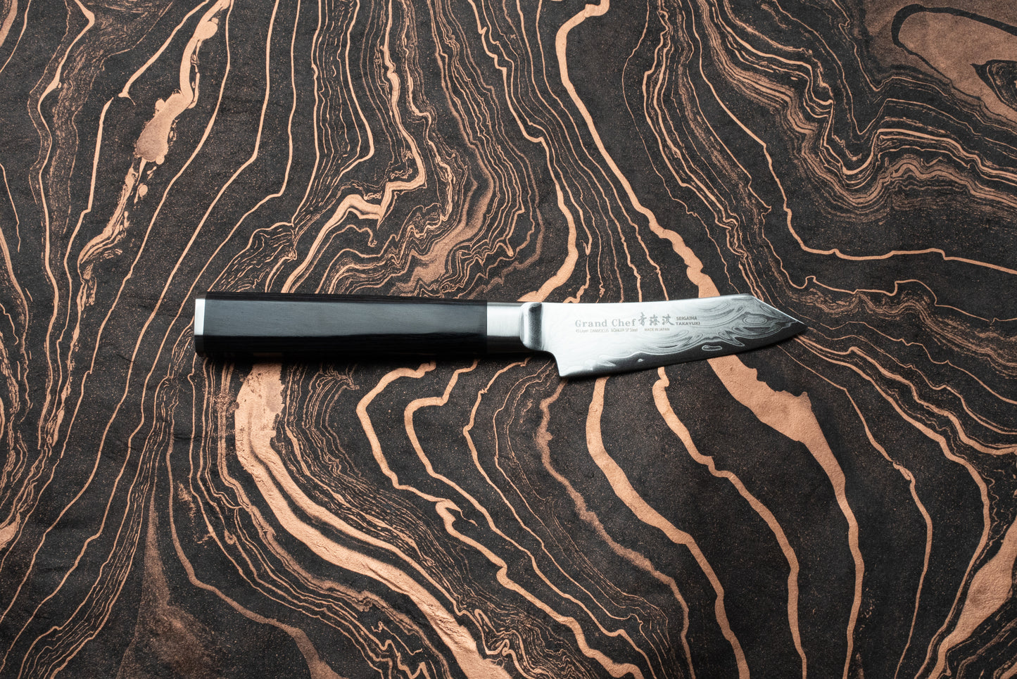 Sakai Takayuki Grand Chef Seigaiha Kengata Petty 80mm