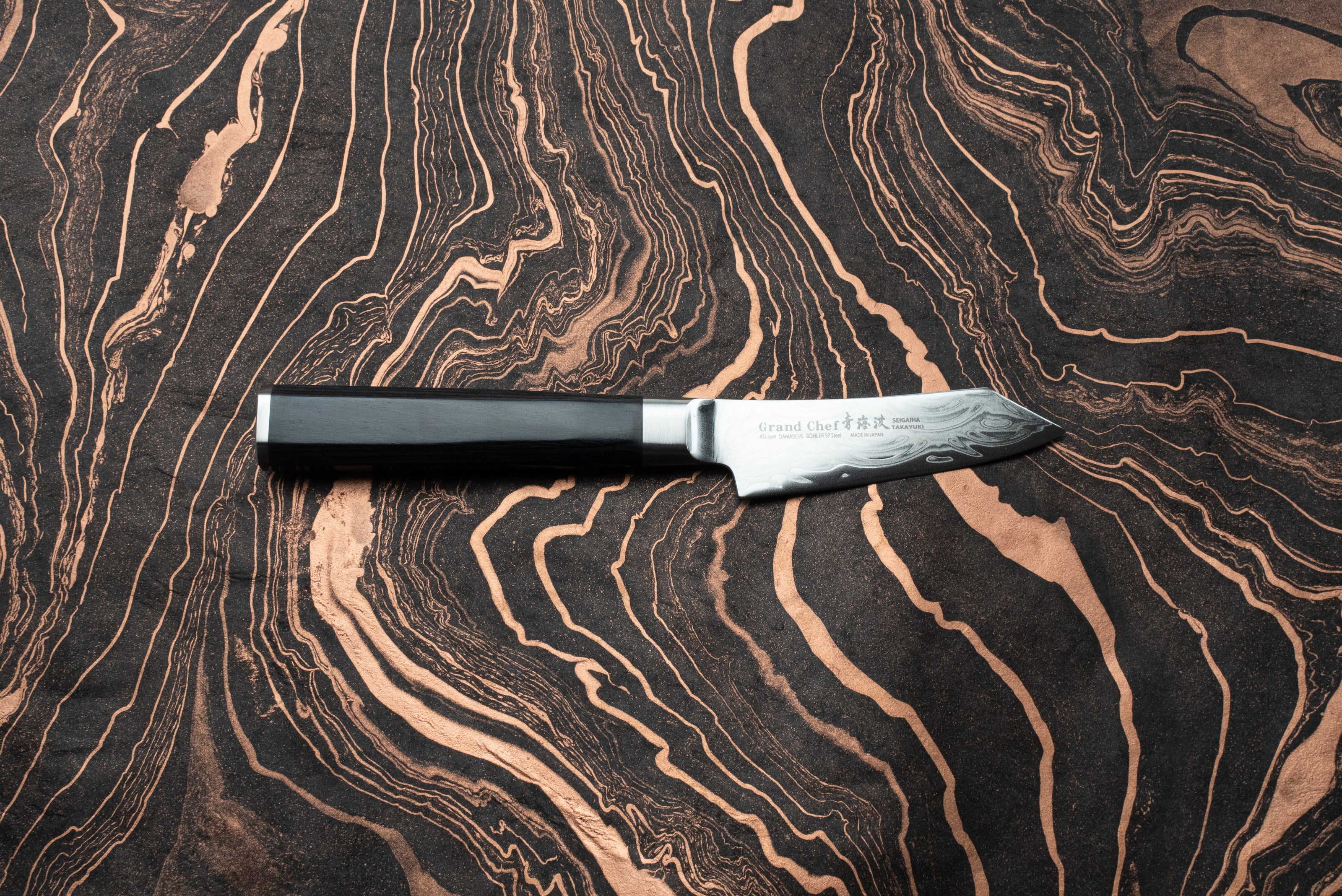 Sakai Takayuki Grand Chef Seigaiha Kengata Petty 80mm