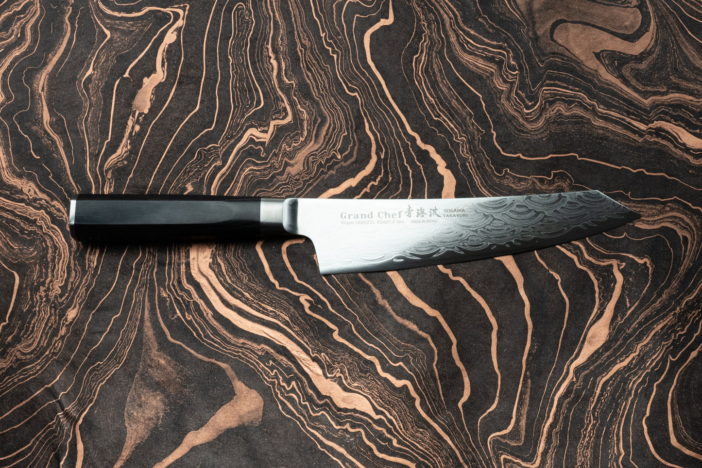 Sakai Takayuki Grand Chef Seigaiha Kengata Gyuto 190mm