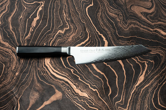 Sakai Takayuki Grand Chef Seigaiha Kengata Gyuto 190mm
