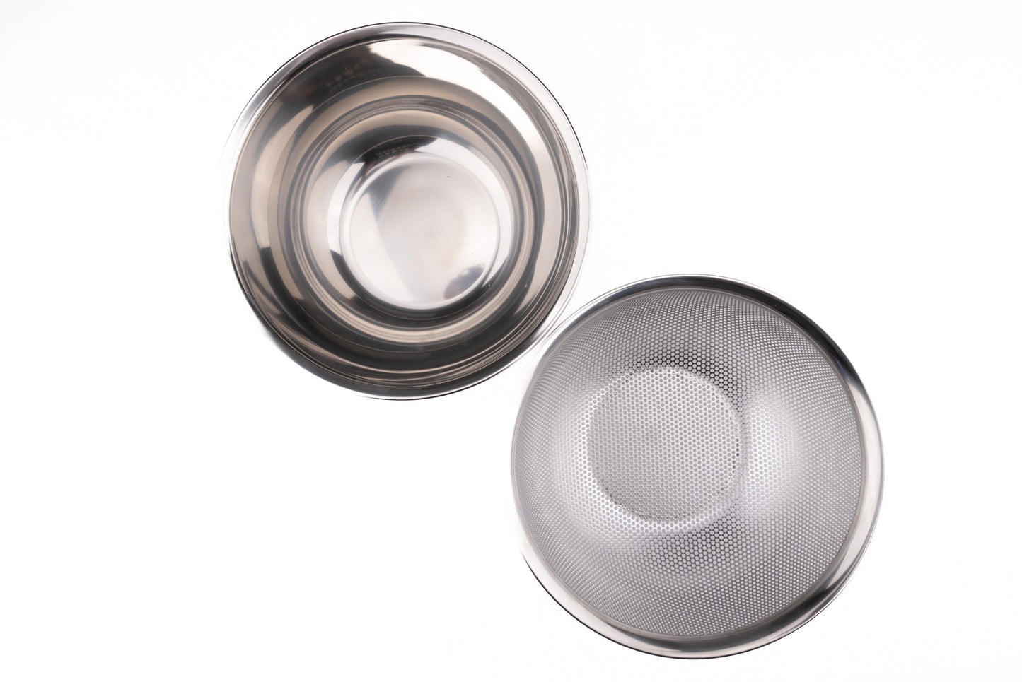 Shimoyama Stainless Steel 18cm Bowl and Strainer Set from Shimoyama