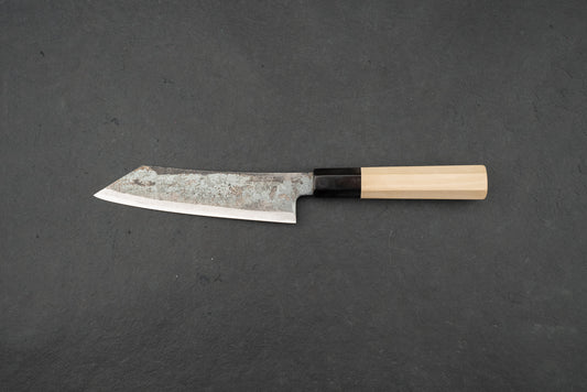 Shiro Kunimitsu Aogami Kurouchi Chikuzen Ko-Bunka 140mm