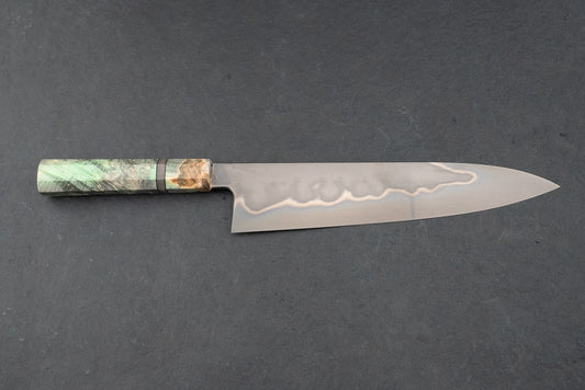 Shoichi Hashimoto Shiroichi Honyaki Metal Flow Gyuto 240mm