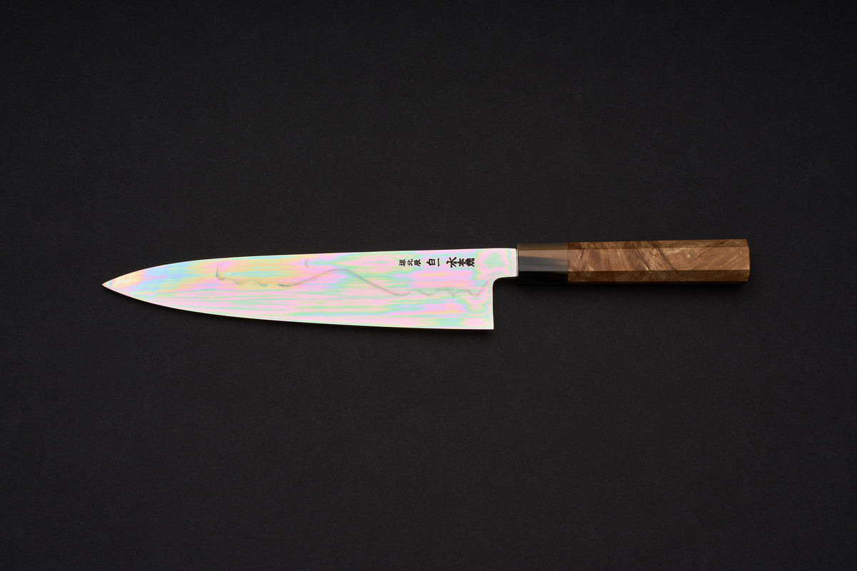 Shotaro Nomura Shiroichi Kyomen Fujikagari Honyaki Gyuto 240mm