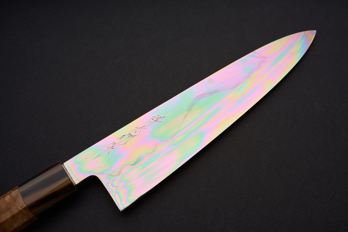 Shotaro Nomura Shiroichi Kyomen Fujikagari Honyaki Gyuto 240mm