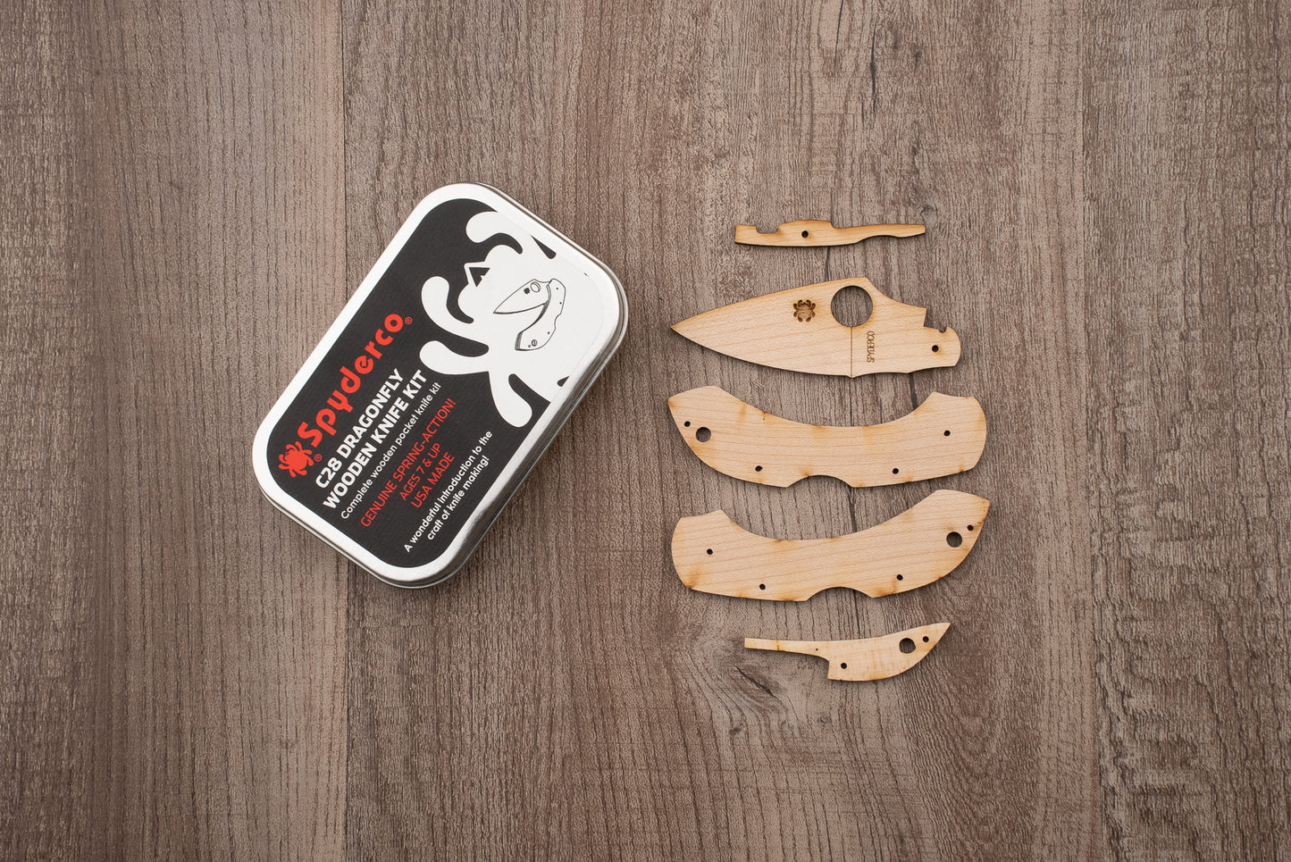 Spyderco Dragonfly Wooden Knife Kit