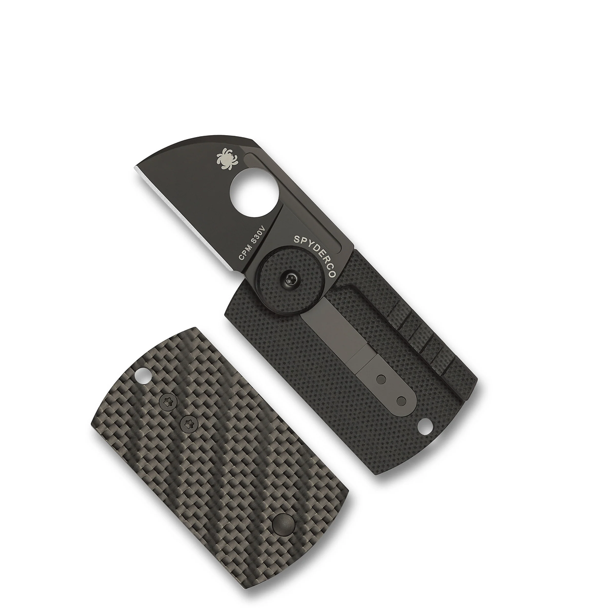 Spyderco Dog Tag Folder Carbon Fibre