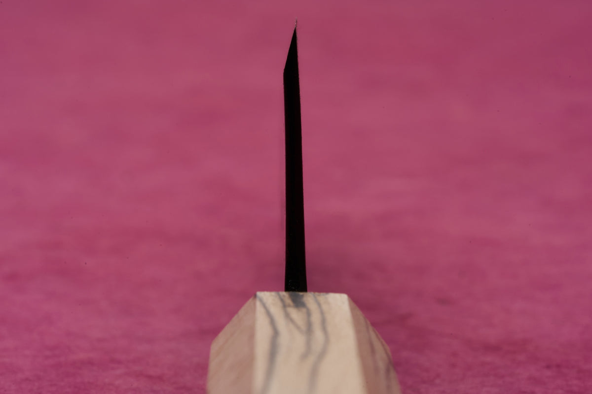 Suzuki Uchi Hamono Shirogami Kurouchi Simple Biseau Ko-Santoku 135mm