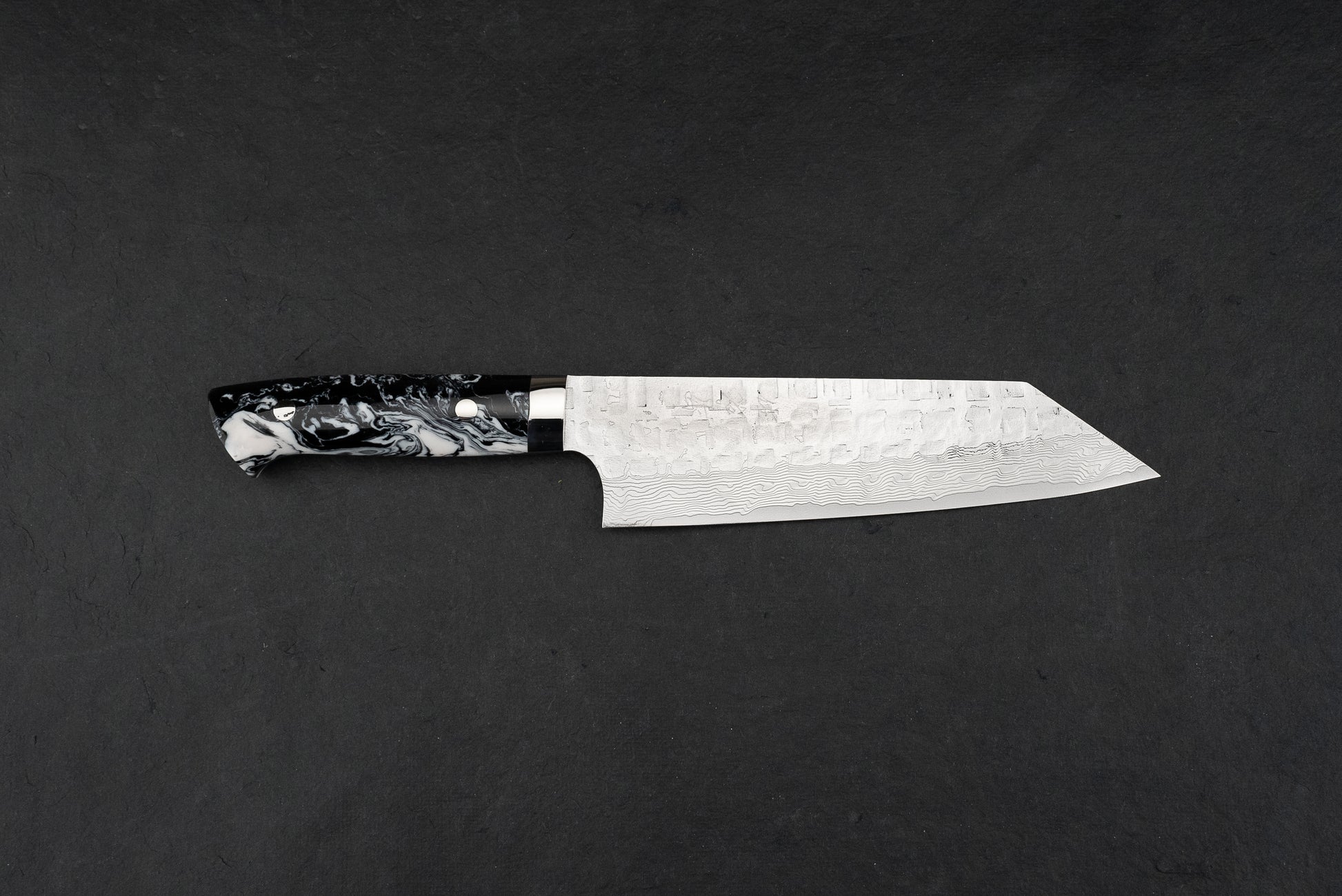 Takeshi Saji VG10 Cross Tsuchime Damascus Western Bunka 180mm from Takeshi Saji