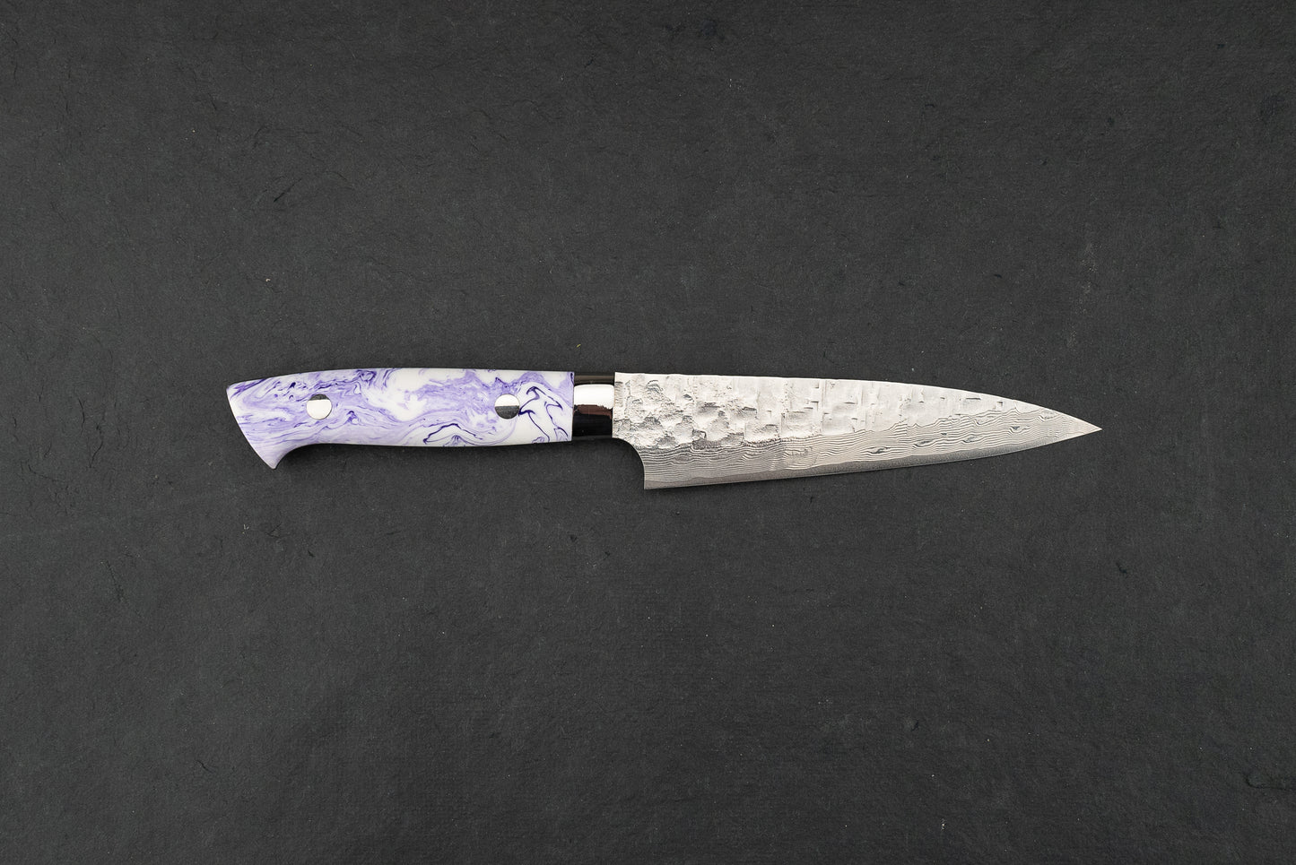 Takeshi Saji VG10 Cross Tsuchime Damascus Western Petty 135mm from Takeshi Saji