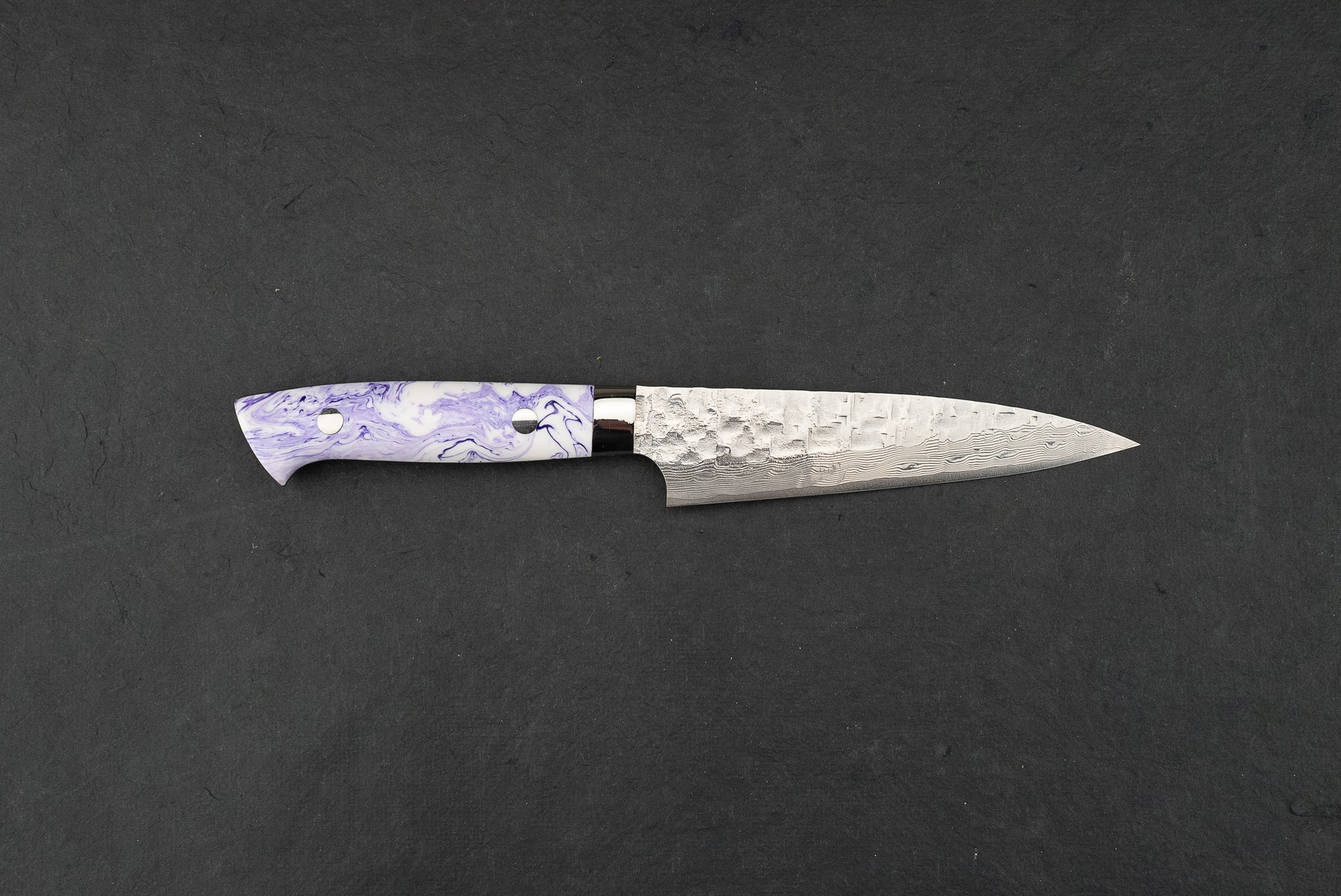 Takeshi Saji VG10 Cross Tsuchime Damascus Western Petty 135mm from Takeshi Saji