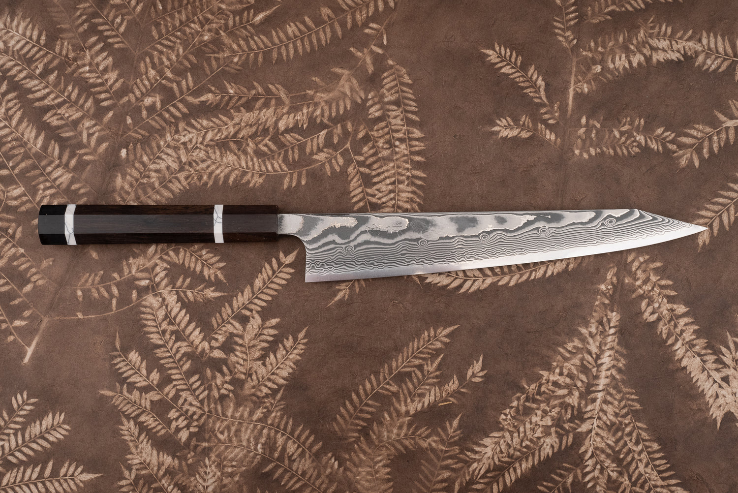 Tetsuhiro SG2 Damascus Kanko Kiritsuke Sujihiki 240mm from Tetsuhiro