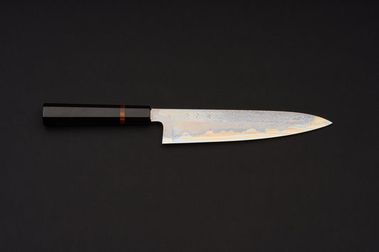 Tetsujin Hamono Aogami Honsanmai Damascus Gyuto 240mm