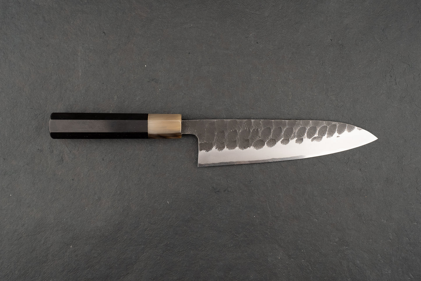 Toshihiro Wakui Shirogami Kurouchi Tsuchime Gyuto 180mm from Toshihiro Wakui