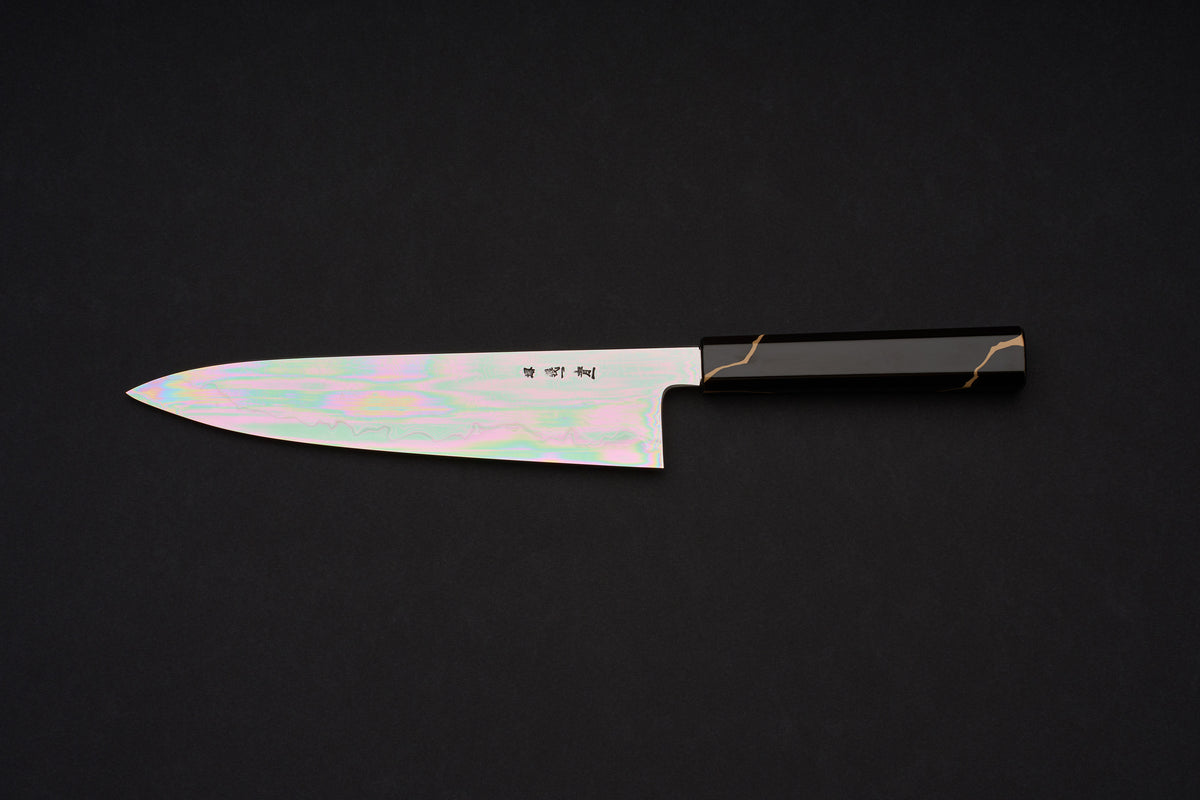 Touroku Sakai Myojin x Tanaka Aoichi Suminagashi Gyuto 240mm
