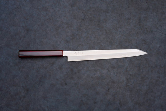 Touroku Sakai Nakagawa x Shimizu Ginsan Kiritsuke Yanagiba 300mm