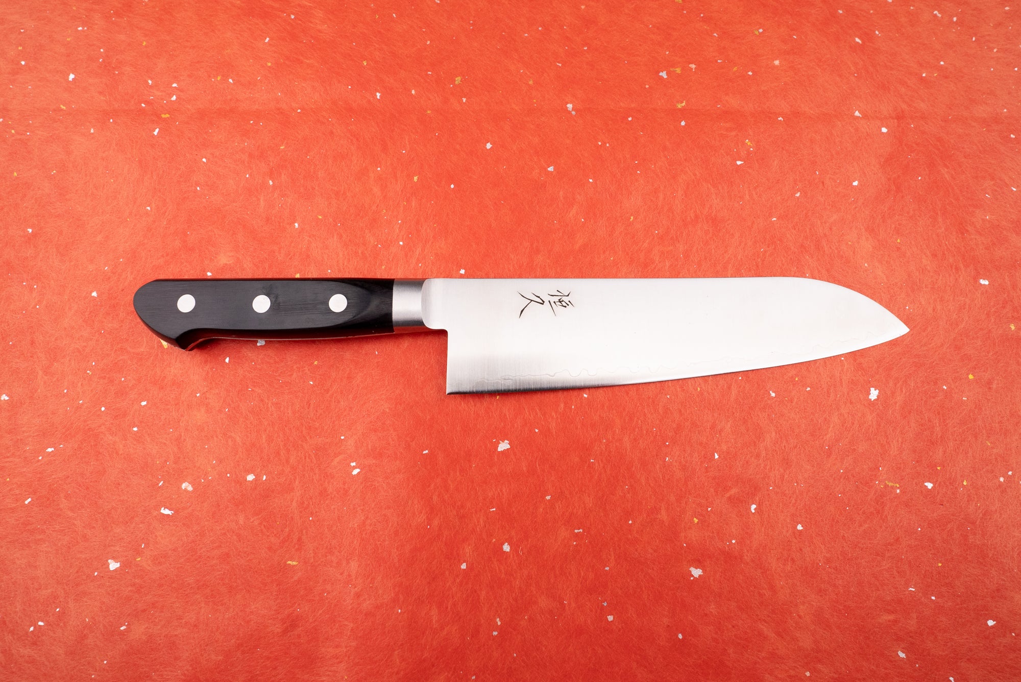 Tsunehisa 440C Sanjuni 参拾弐 Western Santoku 180mm T-03205