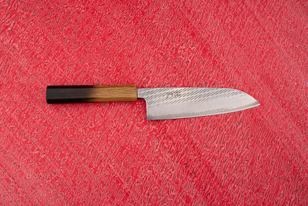 Tsunehisa AUS10 Sanjushichi 参拾漆 Nawame Damascus Santoku 165mm T