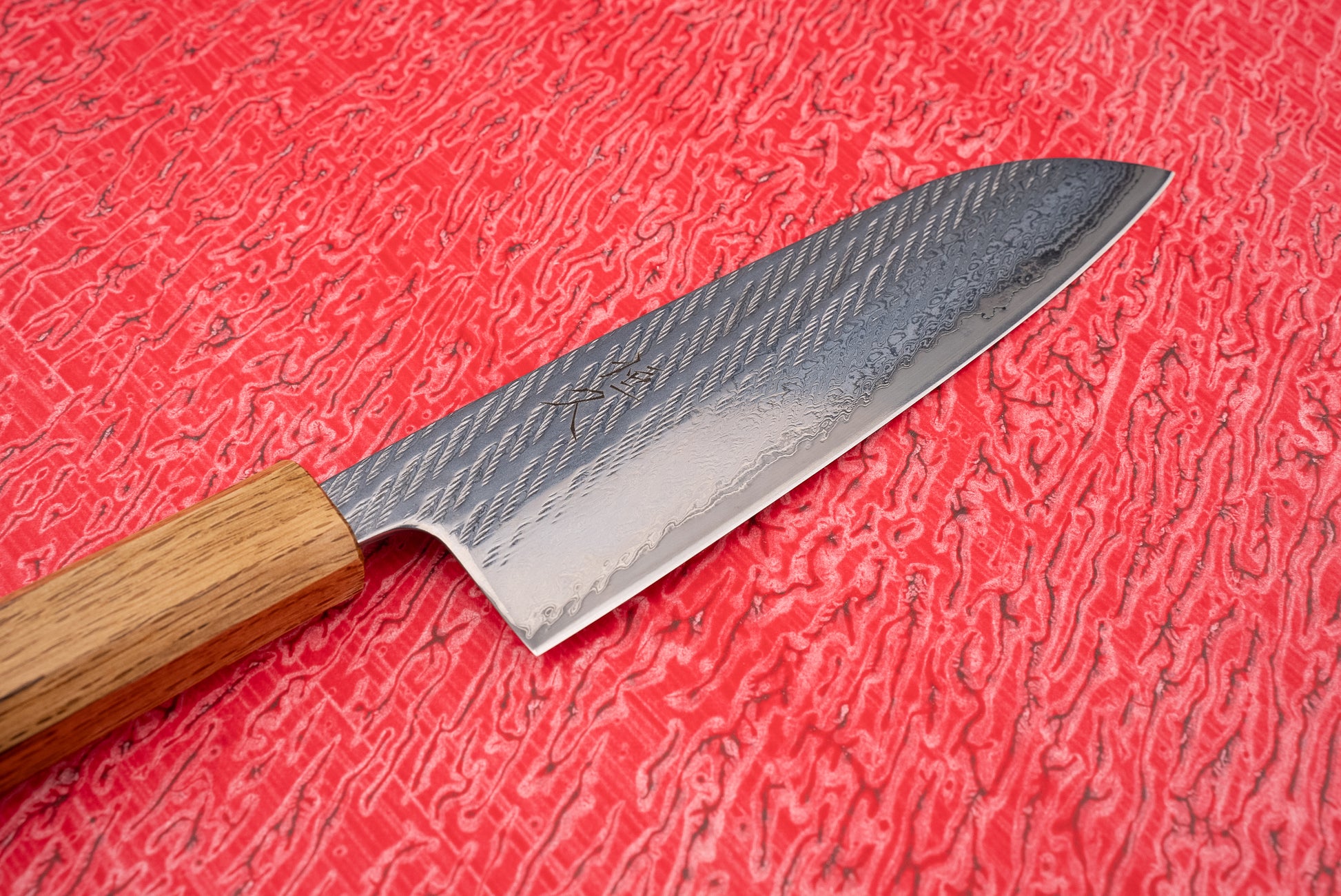Tsunehisa AUS10 Sanjushichi 参拾漆 Nawame Damascus Santoku 165mm from Tsunehisa