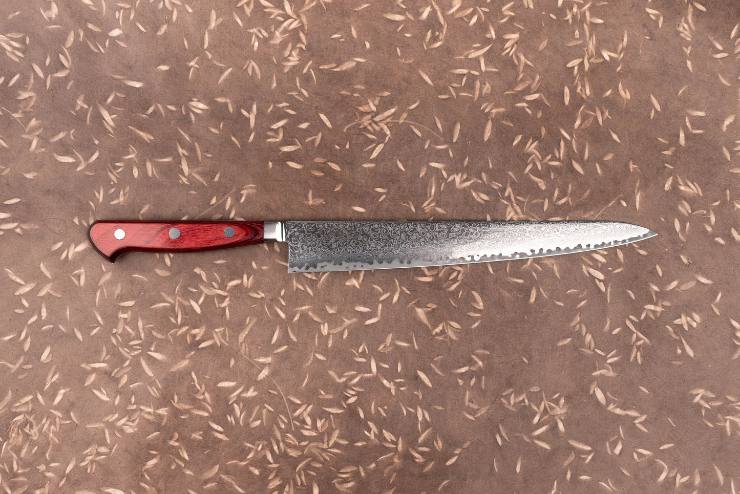 Tsunehisa Roku 陸 AUS10 Damascus Western Sujihiki 240mm