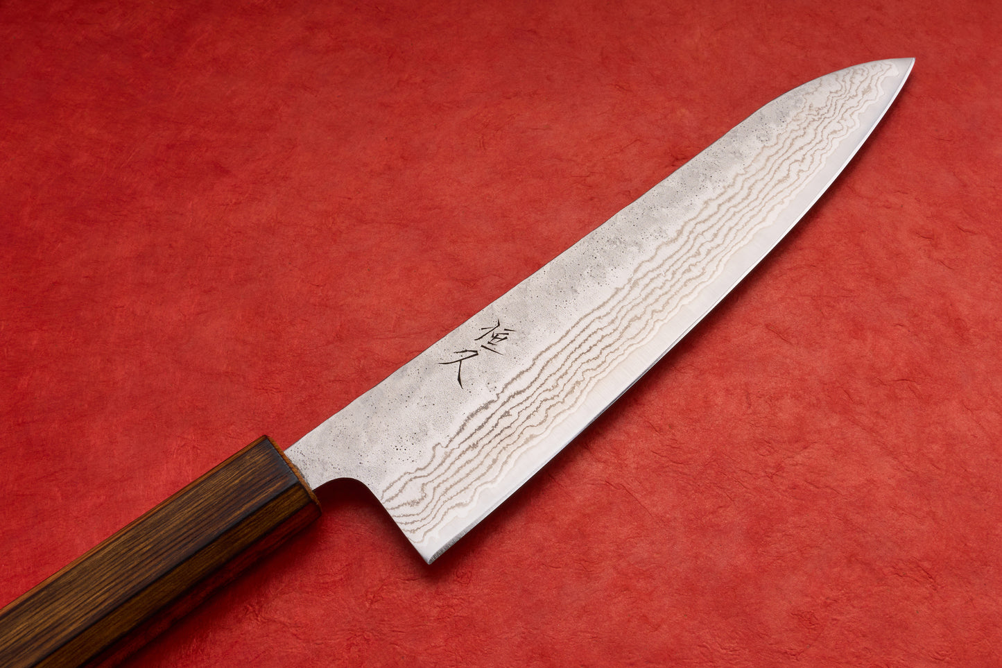 Tsunehisa 440C Sanjuichi 参拾壱 Tsuchime Damascus Gyuto 210mm T-03108