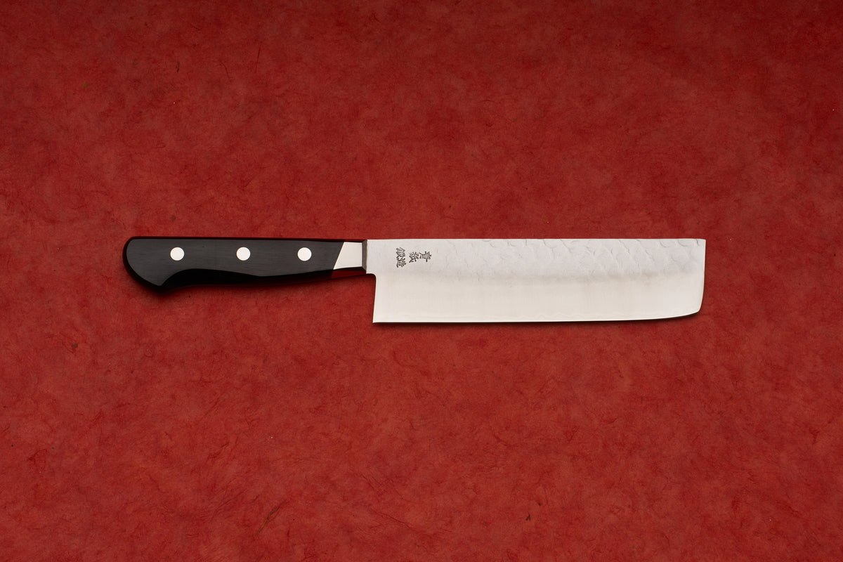 Tsunehisa A2/S Ichi 壱 Tsuchime Nashiji Western Nakiri 165mm T-00106
