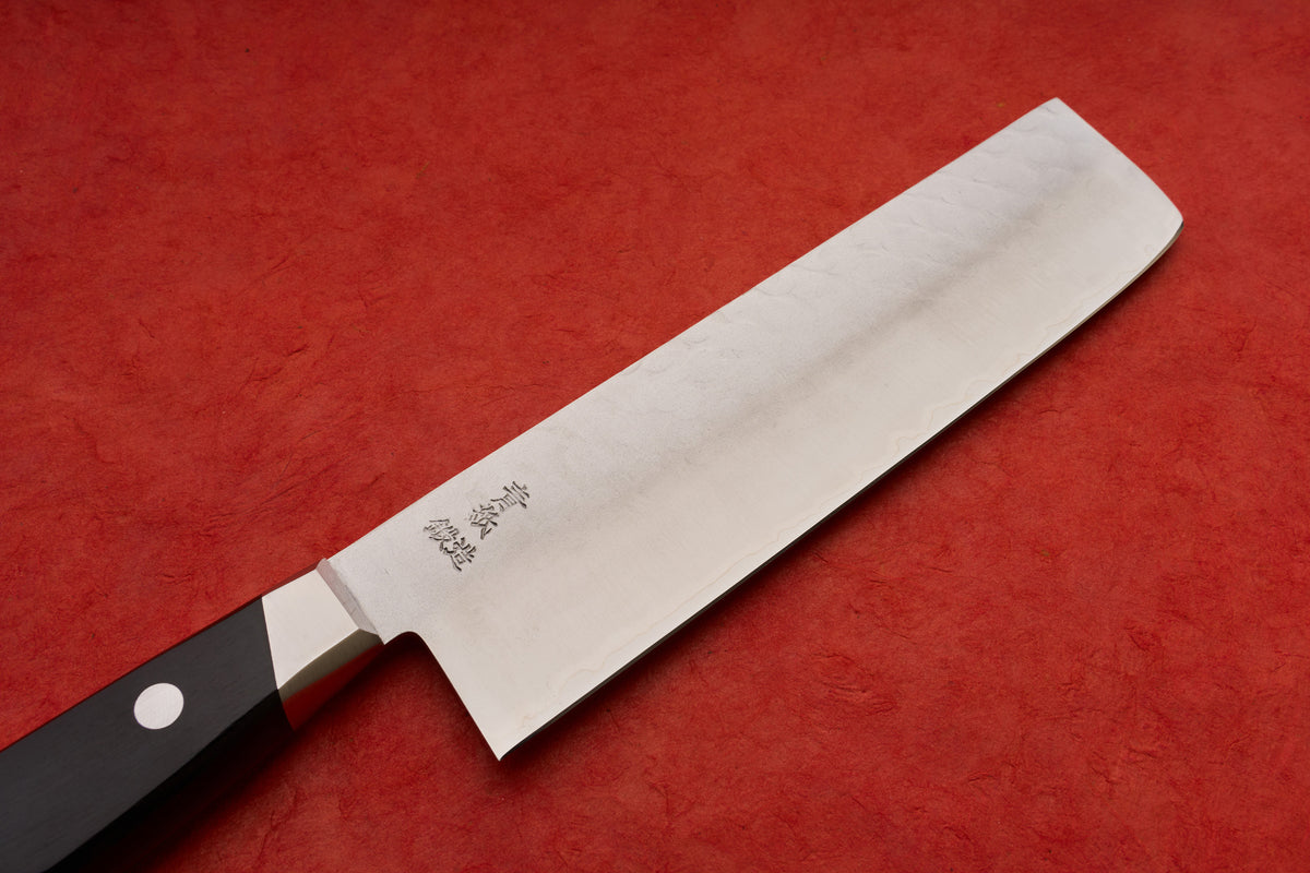 Tsunehisa A2/S Ichi 壱 Tsuchime Nashiji Western Nakiri 165mm T-00106