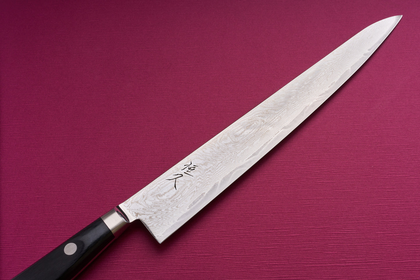 Tsunehisa AUS10 Sanjuhachi 参拾捌 Kuronami Damascus Western Sujihiki 240mm T-03812