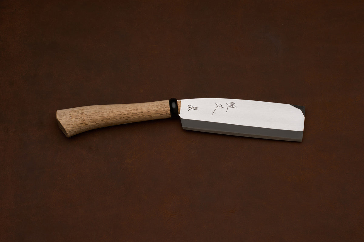 Tsunehisa 別誂 Migaki Koshi Nata Japanese Hatchet 165mm with wooden sheath