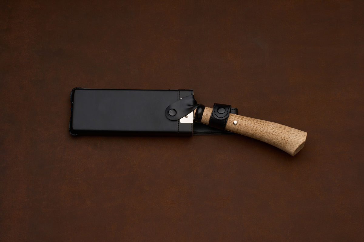 Tsunehisa 別誂 Migaki Koshi Nata Japanese Hatchet 165mm with wooden sheath