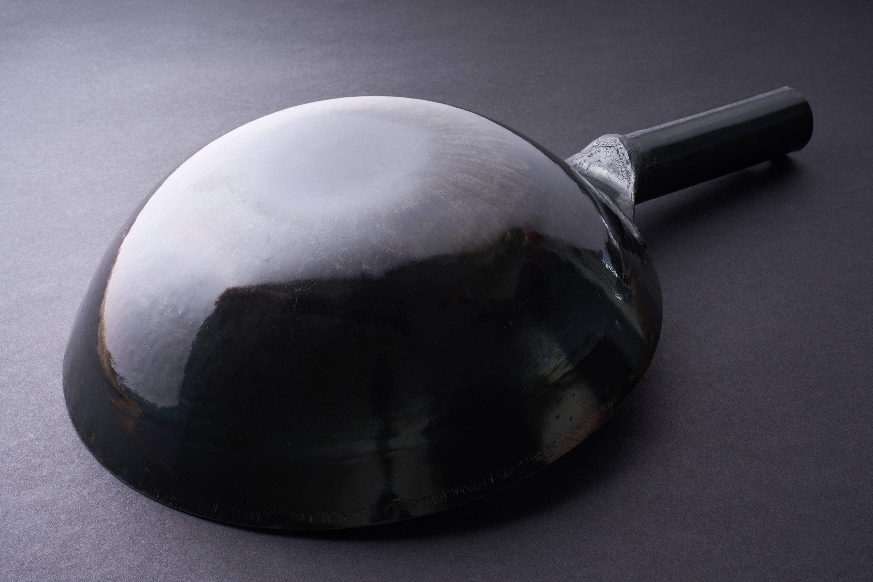 Yamada Uchidashi Hammered Steel Chinese Round Bottom Wok