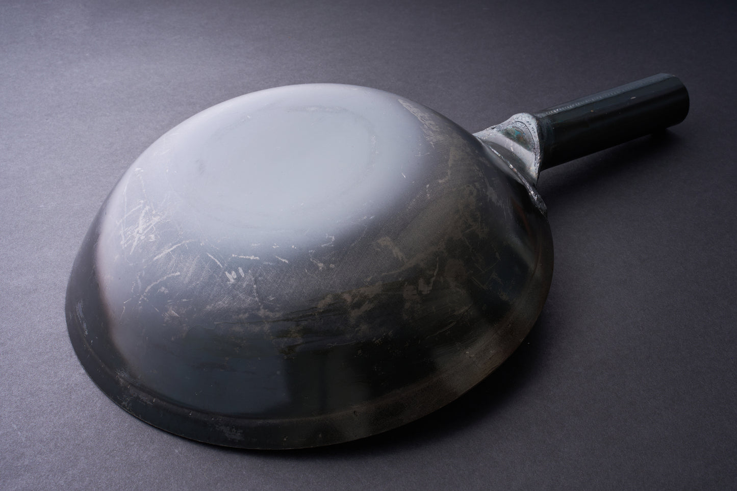 Yamada Uchidashi Hammered Steel Flat Bottom Wok