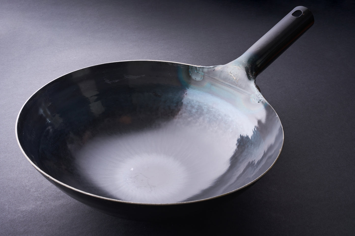 Yamada Uchidashi Hammered Steel Chinese Round Bottom Wok