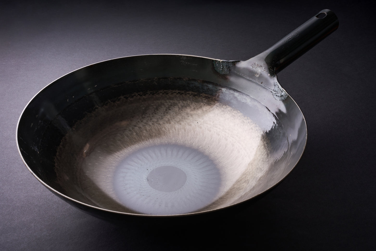 Yamada Uchidashi Hammered Steel Chinese Round Bottom Wok