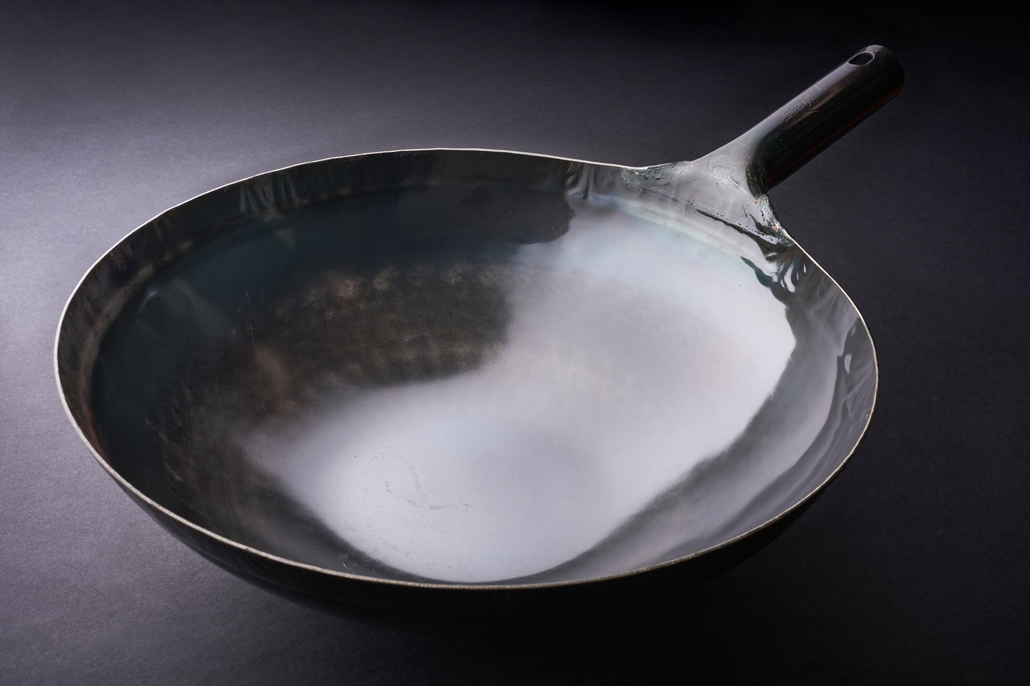 Yamada Uchidashi Hammered Steel Chinese Round Bottom Wok