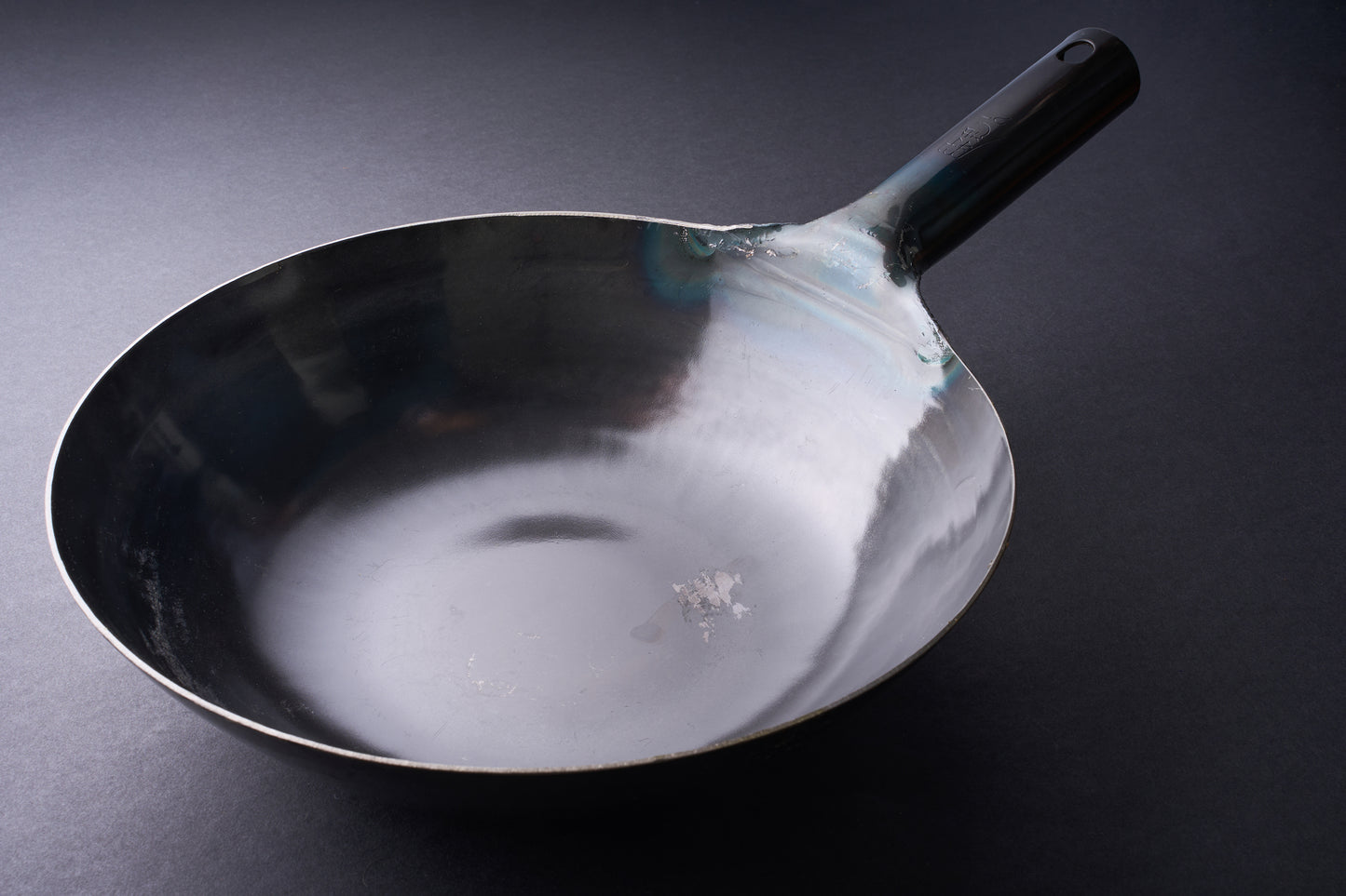 Yamada Uchidashi Hammered Steel Flat Bottom Wok