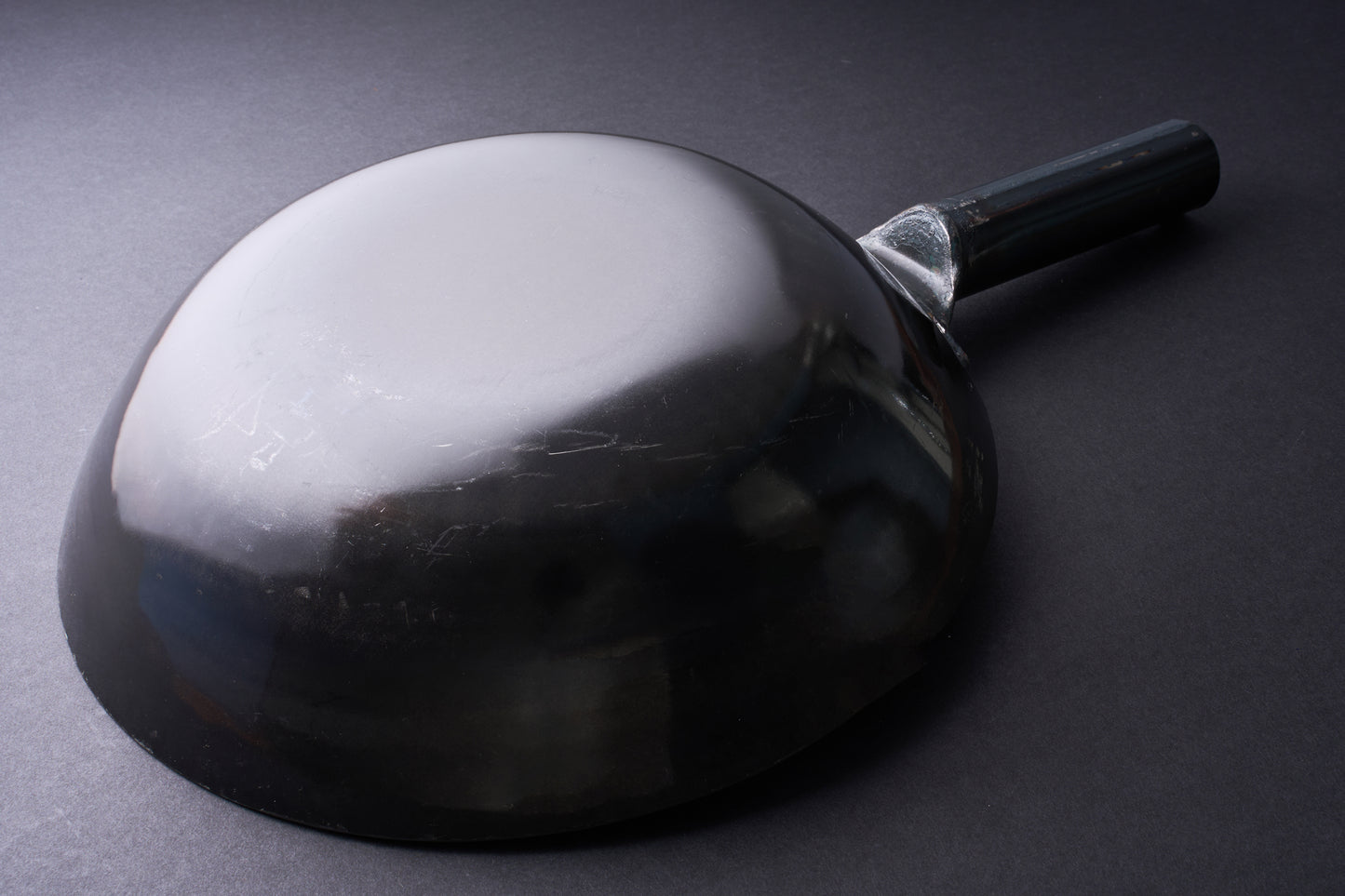 Yamada Uchidashi Hammered Steel Flat Bottom Wok