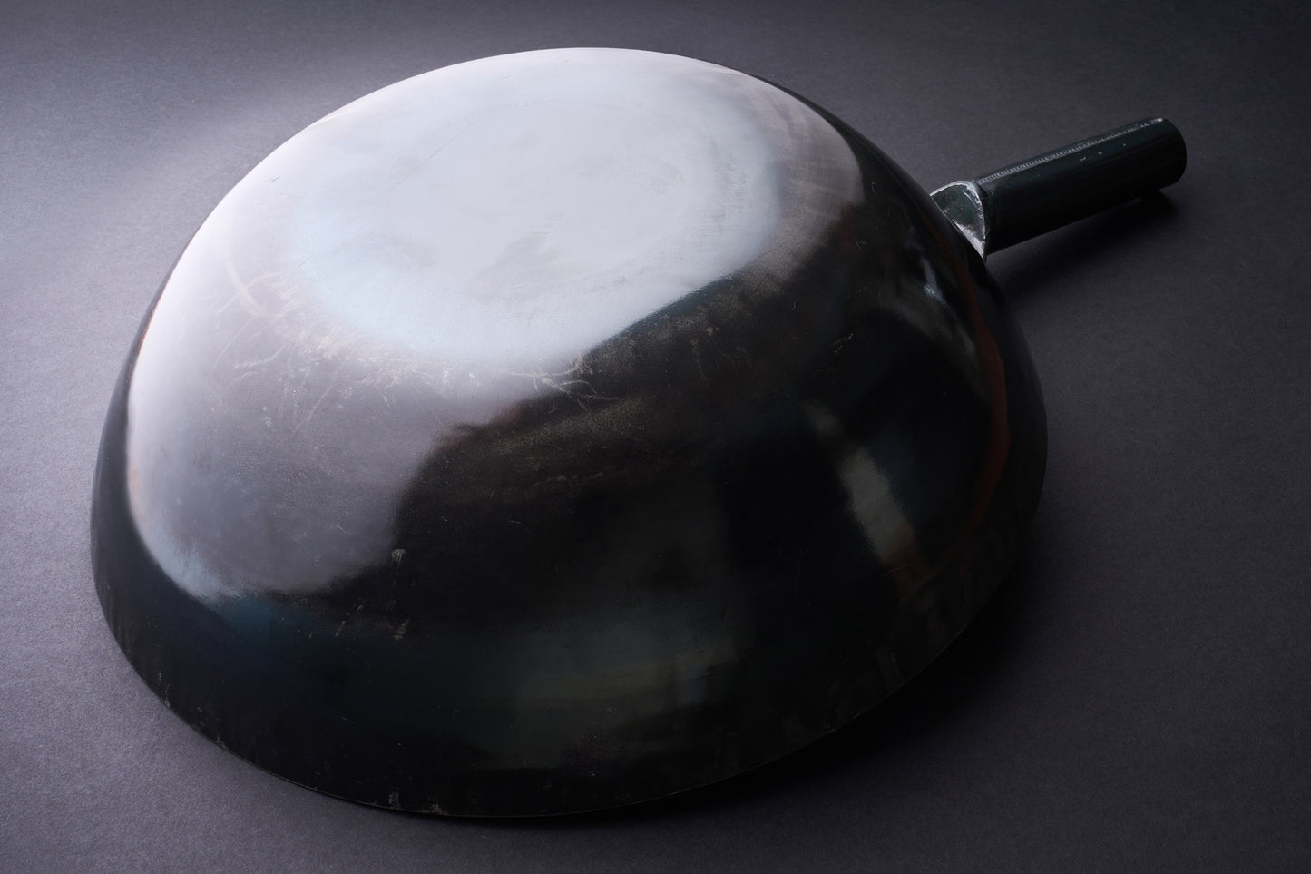 Yamada Uchidashi Hammered Steel Flat Bottom Wok
