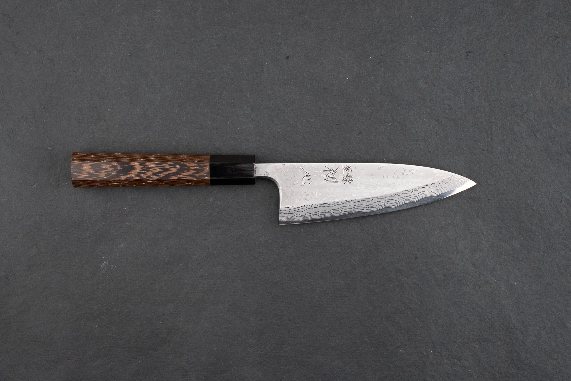 Yoshihiro Yauji Aogami Damascus Deba 150mm from Yauji