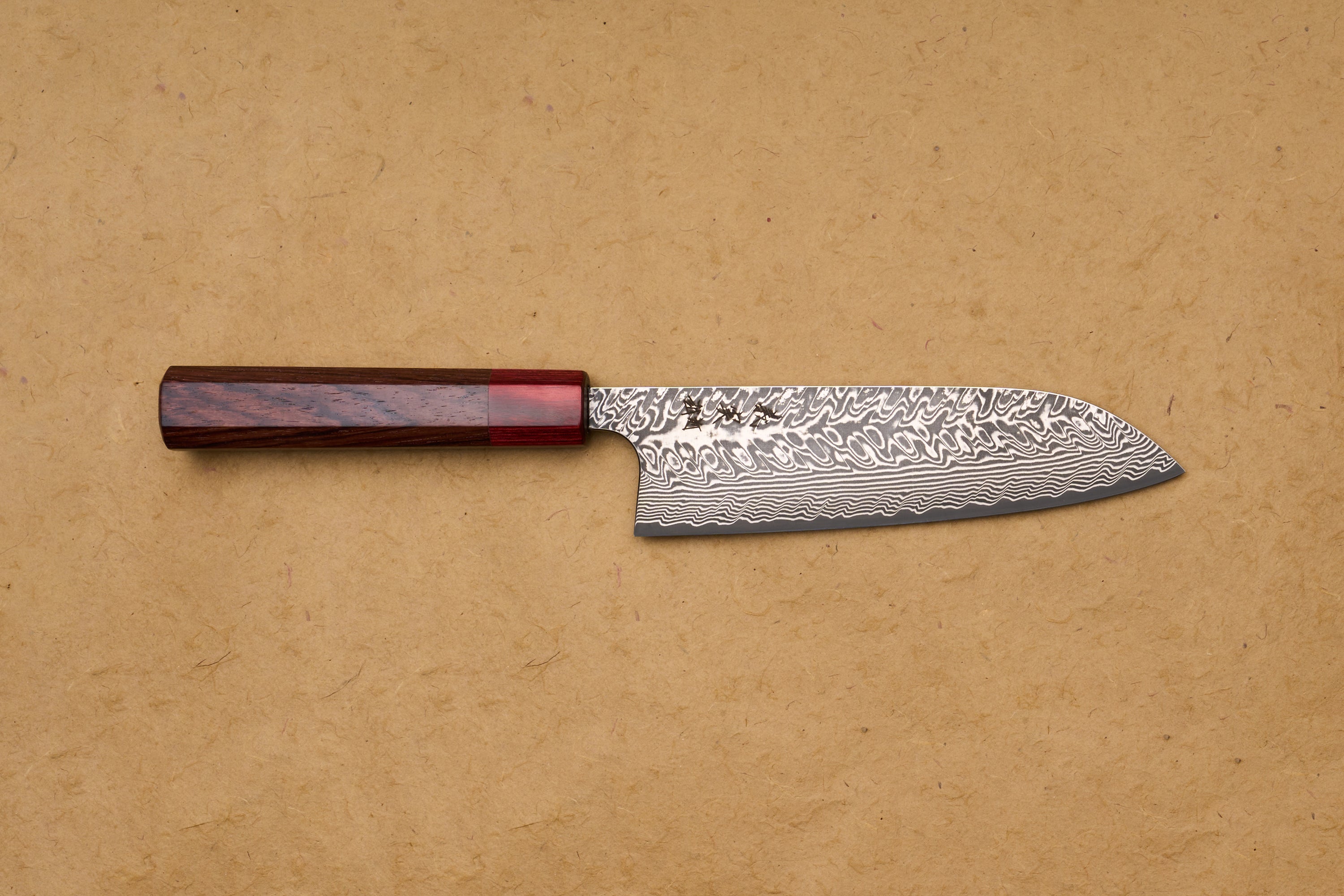 Yoshimi Kato SG2 Noir Damas Santoku 165mm