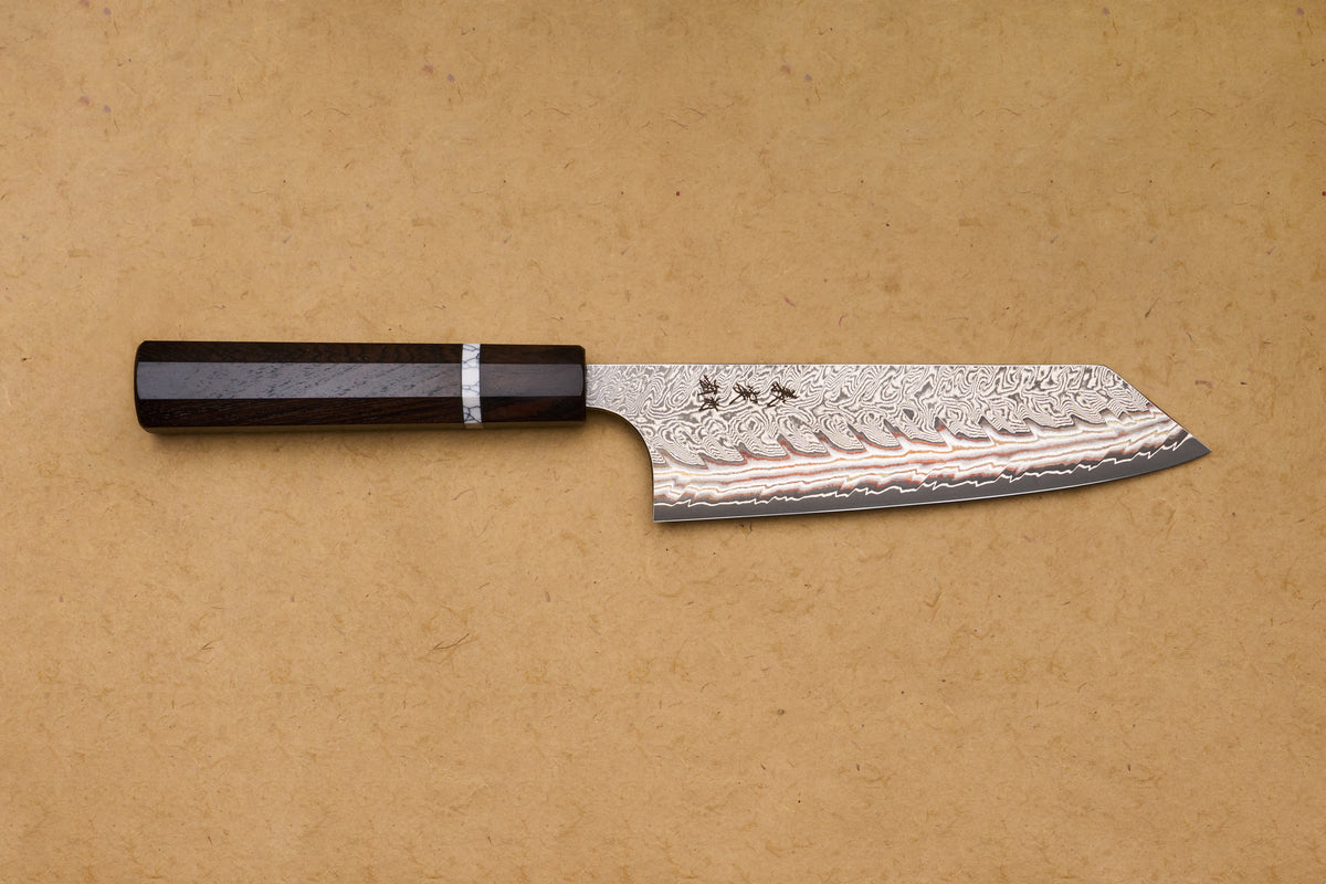 Yoshimi Kato VG10W Rainbow Damascus Bunka 165mm