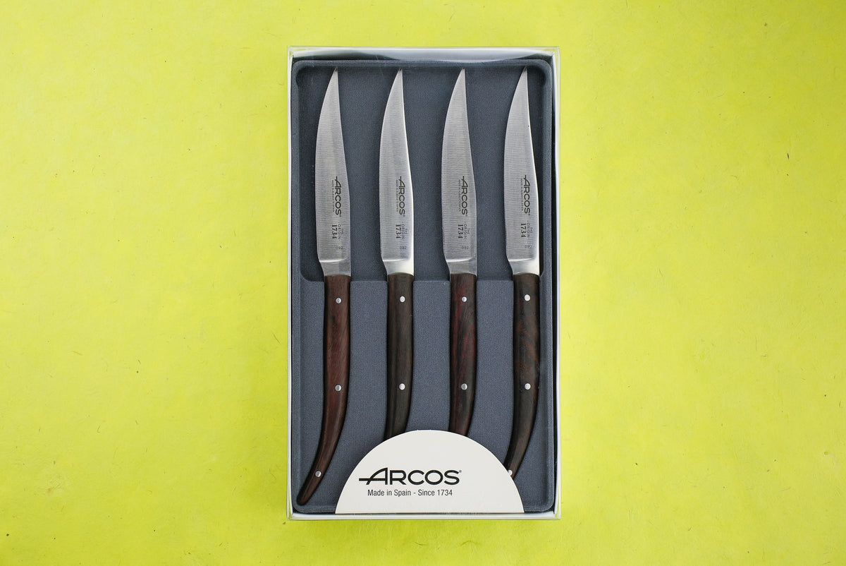 Arcos Ensemble 4 Couverts à Steak – Design Élégant & Robuste – Tradition Et Qualité Espagnole