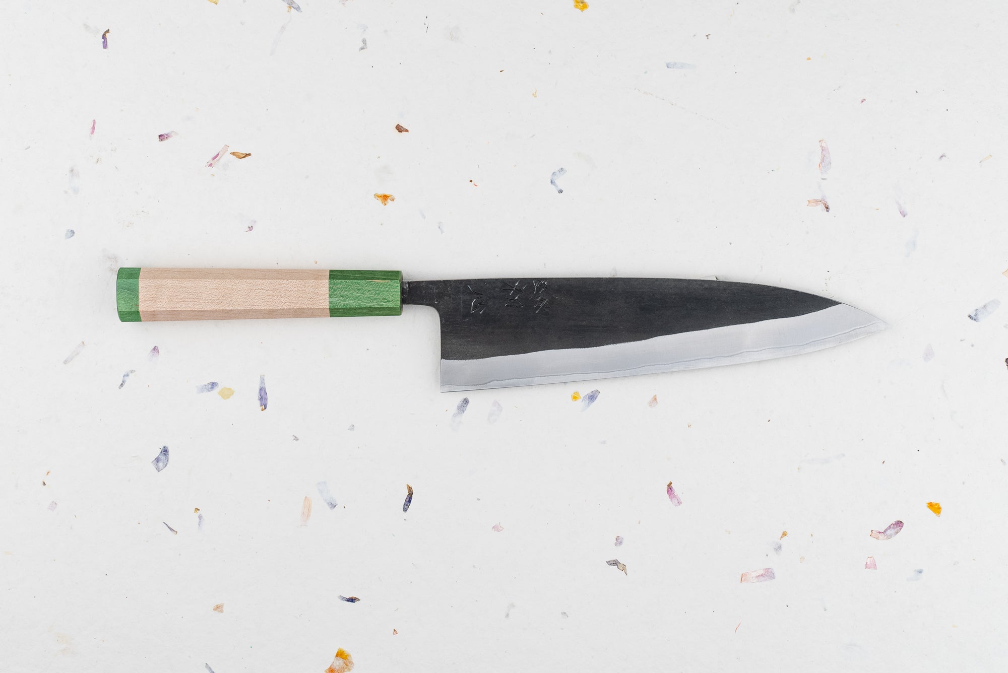 Hatsukokoro Kurokaze Shirogami Stainless Kurouchi Gyuto 210mm from Hatsukokoro