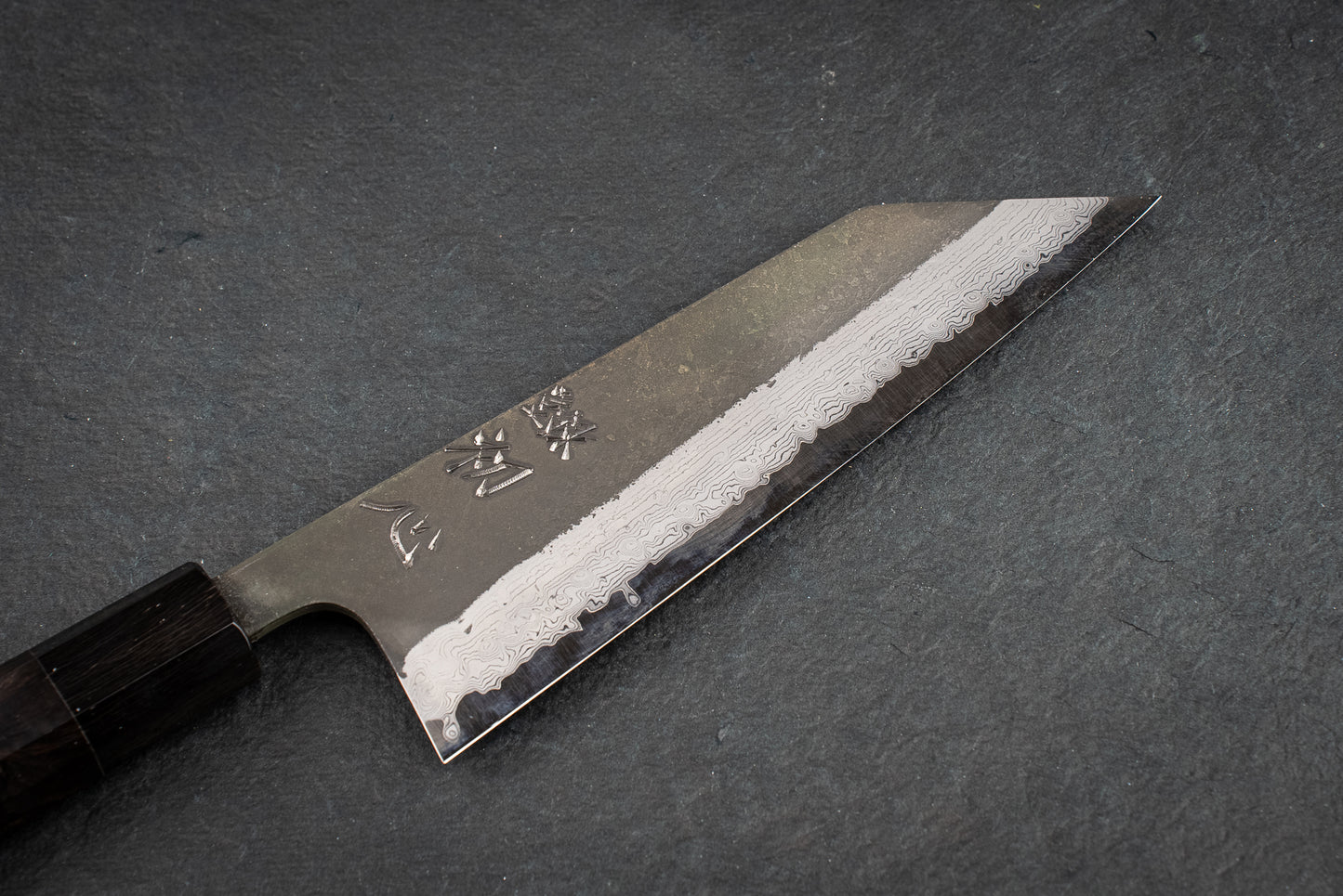 Hatsukokoro Shinkiro AS Kurouchi Damascus Bunka 165mm