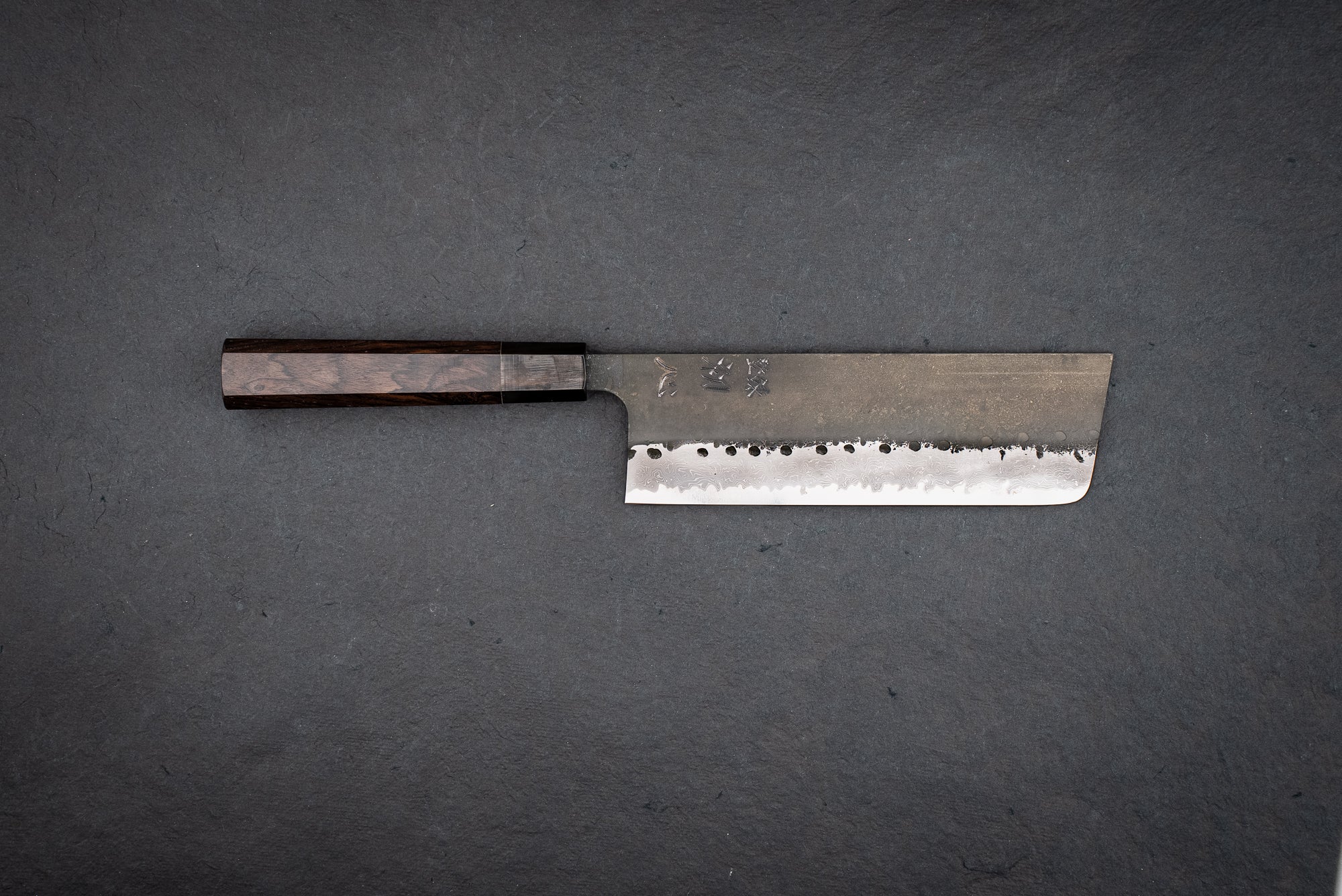 Hatsukokoro Shinkiro AS Kurouchi Damascus Nakiri 165mm from Hatsukokoro