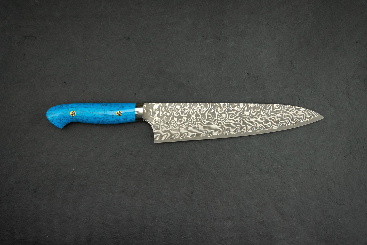 Yoshimi Kato SG2 Black Damascus Western Gyuto 210mm